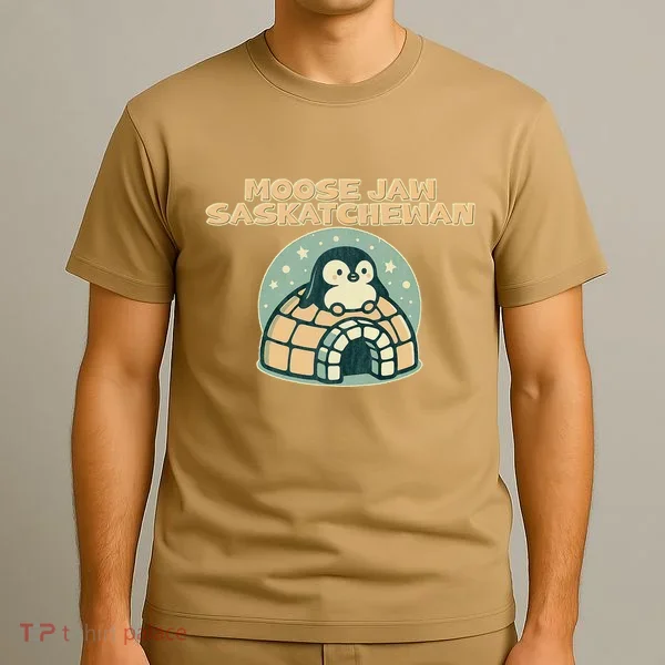 Moose Jaw Saskatchewan Canada Cute Penguin T-Shirt