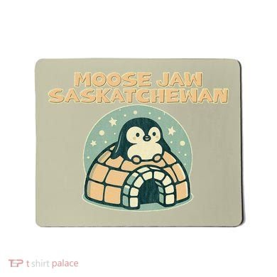 Moose Jaw Saskatchewan Canada Cute Penguin Mousepad