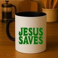 Mall Jesus Saves Coffee Mug thumb 4