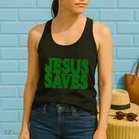 Mall Jesus Saves Women's Tank Top thumb 2