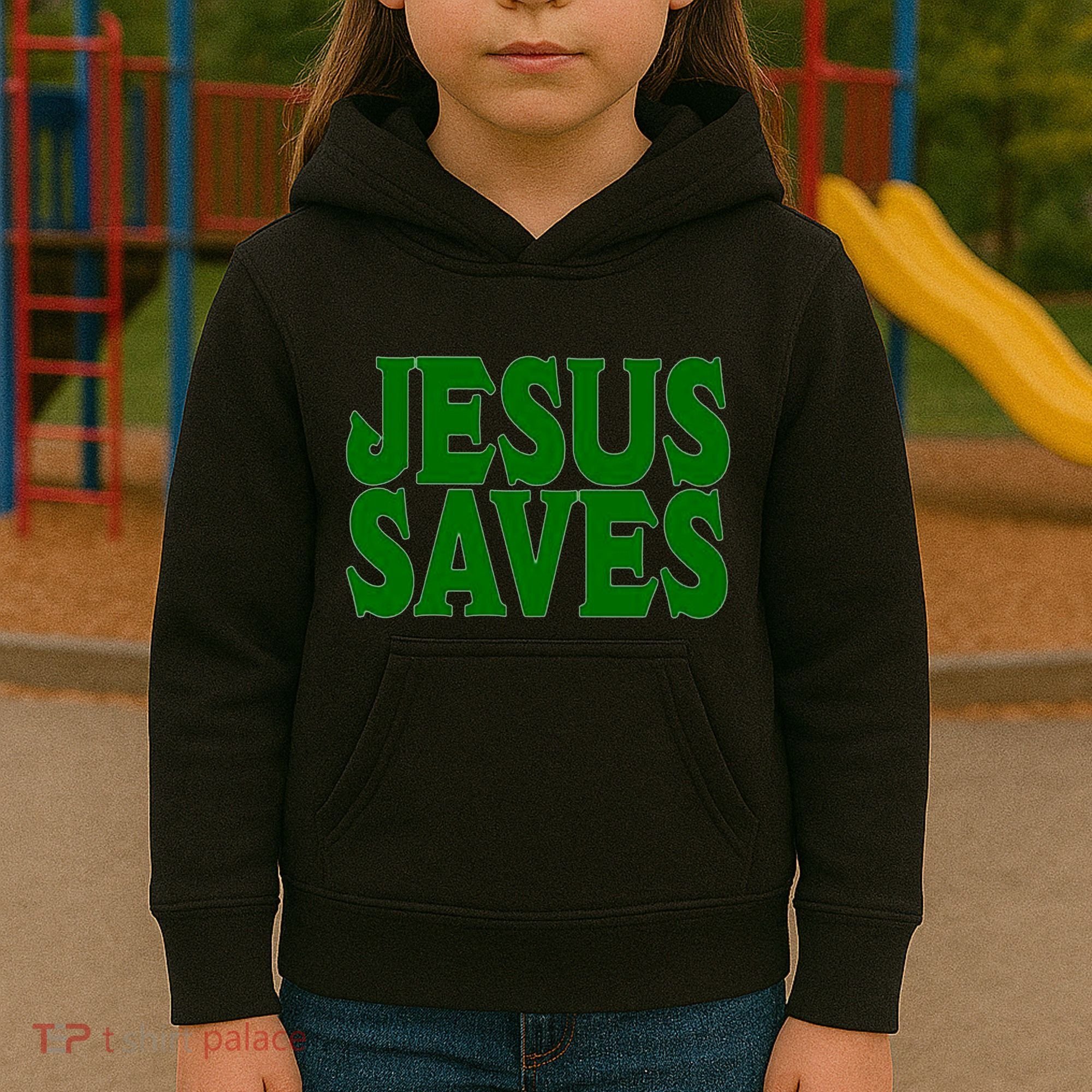 Mall Jesus Saves Kids Hoodie