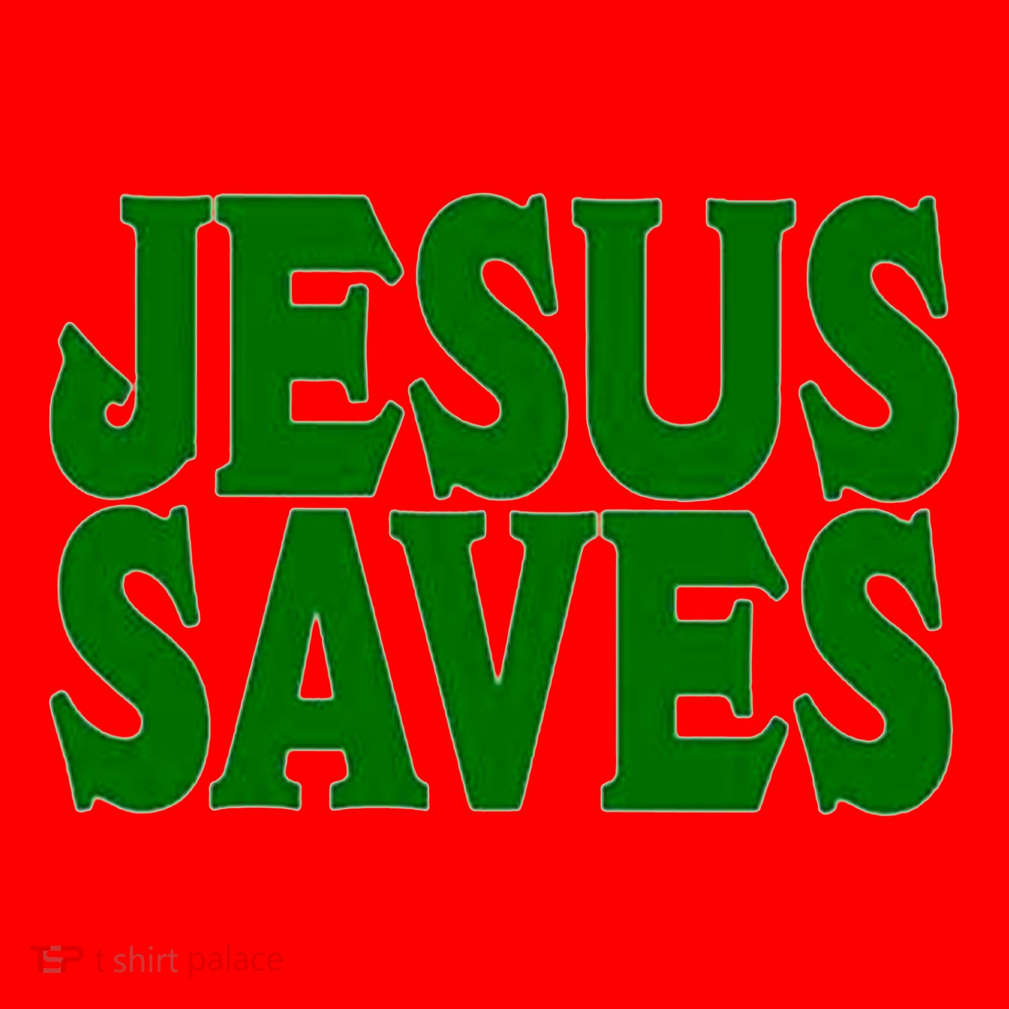 Mall Jesus Saves Santa Hat