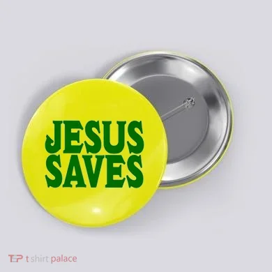 Mall Jesus Saves Button