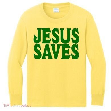 Mall Jesus Saves Kids Long Sleeve Shirt