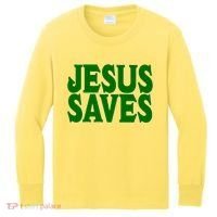 Mall Jesus Saves Kids Long Sleeve Shirt thumb 0