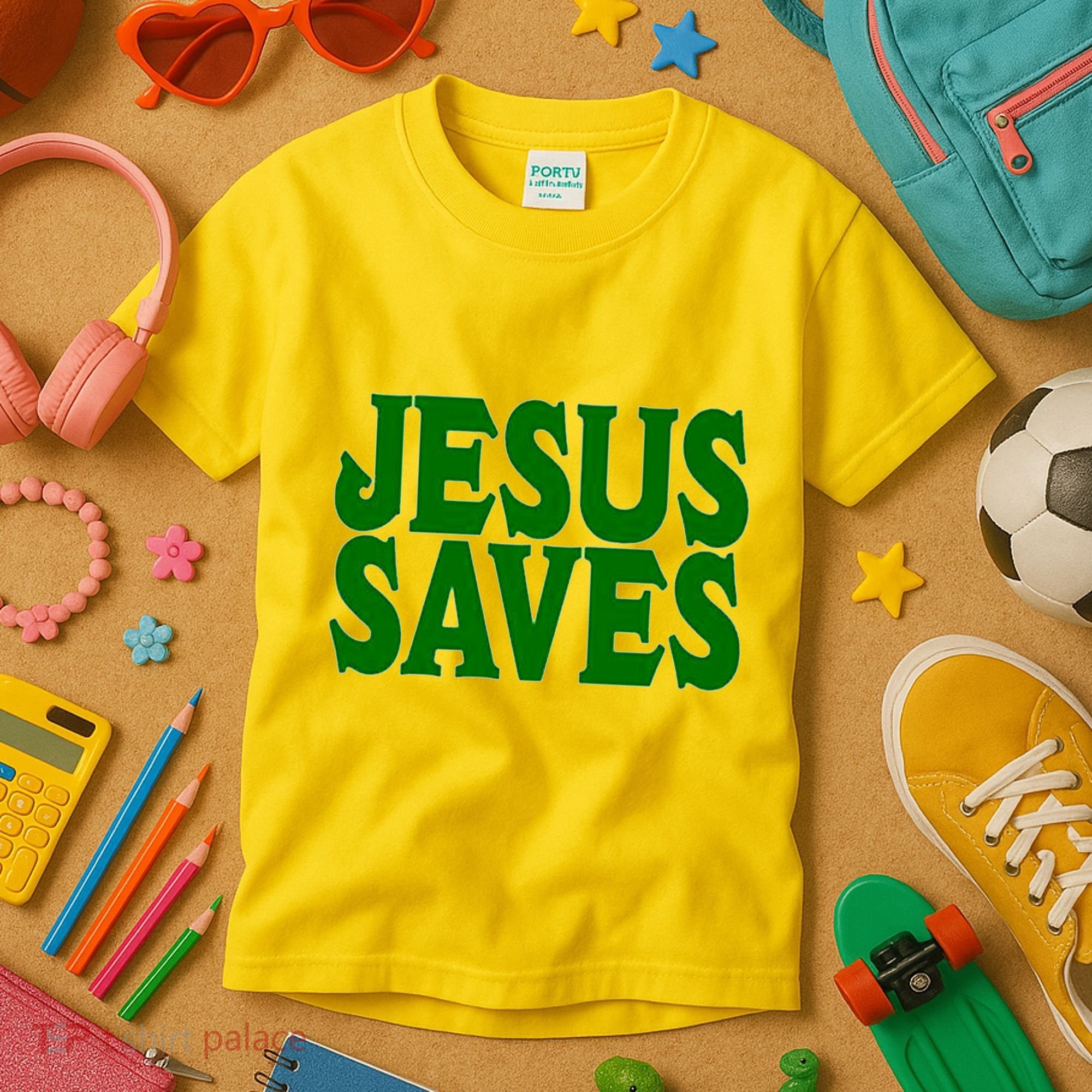 Mall Jesus Saves Kids T-Shirt