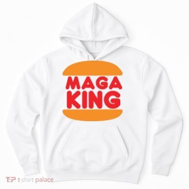 Maga King Burger Spoof Logo Hoodie