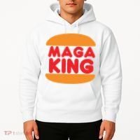 Maga King Burger Spoof Logo Hoodie thumb 2