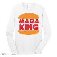 Maga King Burger Spoof Logo Long Sleeve Shirt thumb 0