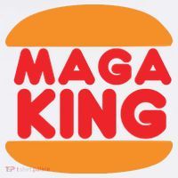 Maga King Burger Spoof Logo Long Sleeve Shirt thumb 2