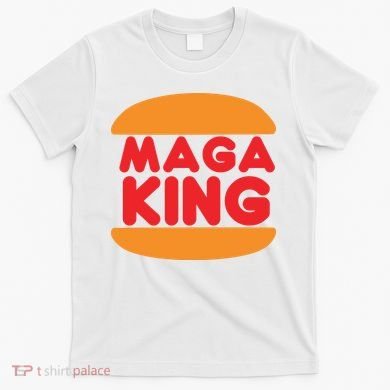 Maga King Burger Spoof Logo T-Shirt