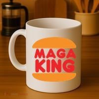 Maga King Burger Spoof Logo Coffee Mug thumb 4
