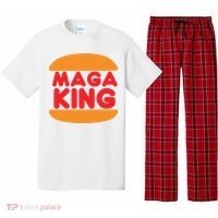Maga King Burger Spoof Logo Pajama Set thumb 0