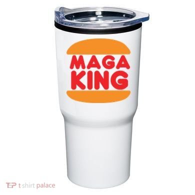 Maga King Burger Spoof Logo Tumbler