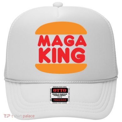 Maga King Burger Spoof Logo Hat