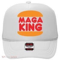 Maga King Burger Spoof Logo Hat thumb 0