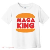 Maga King Burger Spoof Logo Toddler T-Shirt thumb 0