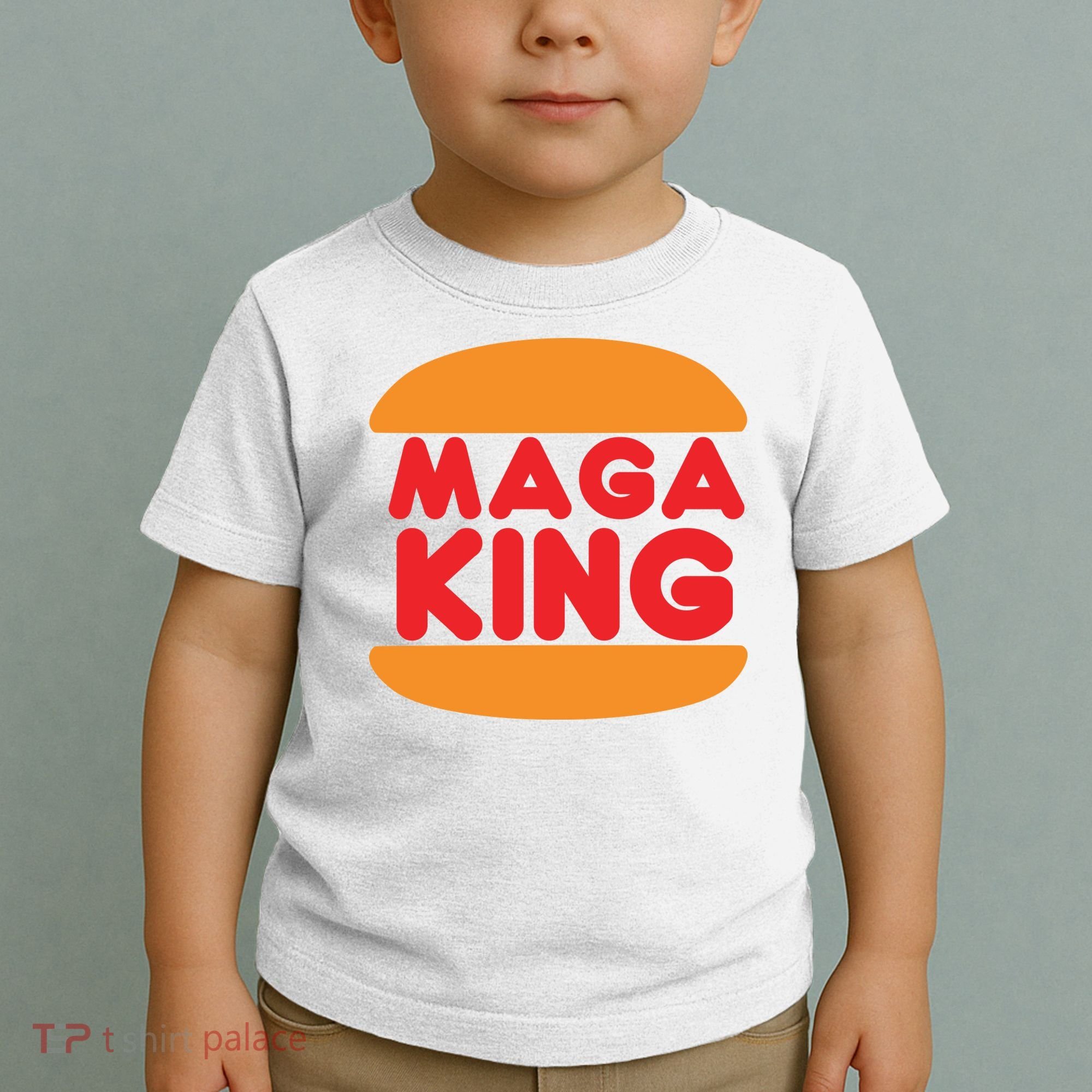 Maga King Burger Spoof Logo Toddler T-Shirt