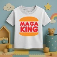 Maga King Burger Spoof Logo Toddler T-Shirt thumb 3