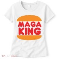 Maga King Burger Spoof Logo Women's T-Shirt thumb 0
