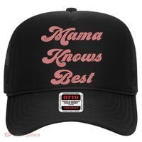 Mama Knows Best Momlife Proud Mom Trendy Vici Funny Gift Hat thumb 0