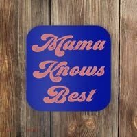 Mama Knows Best Momlife Proud Mom Trendy Vici Funny Gift Coaster thumb 0