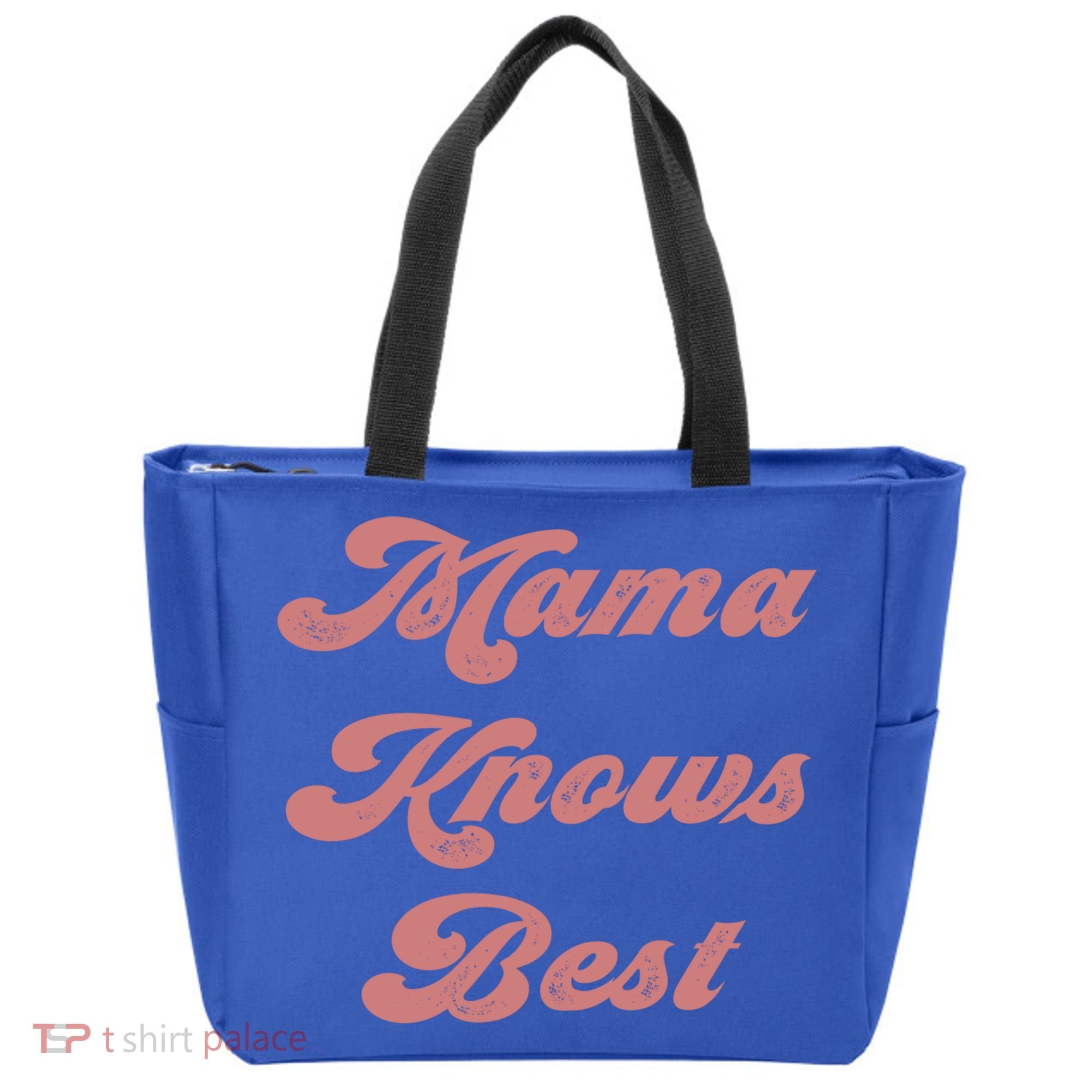 Mama Knows Best Momlife Proud Mom Trendy Vici Funny Gift Tote Bag