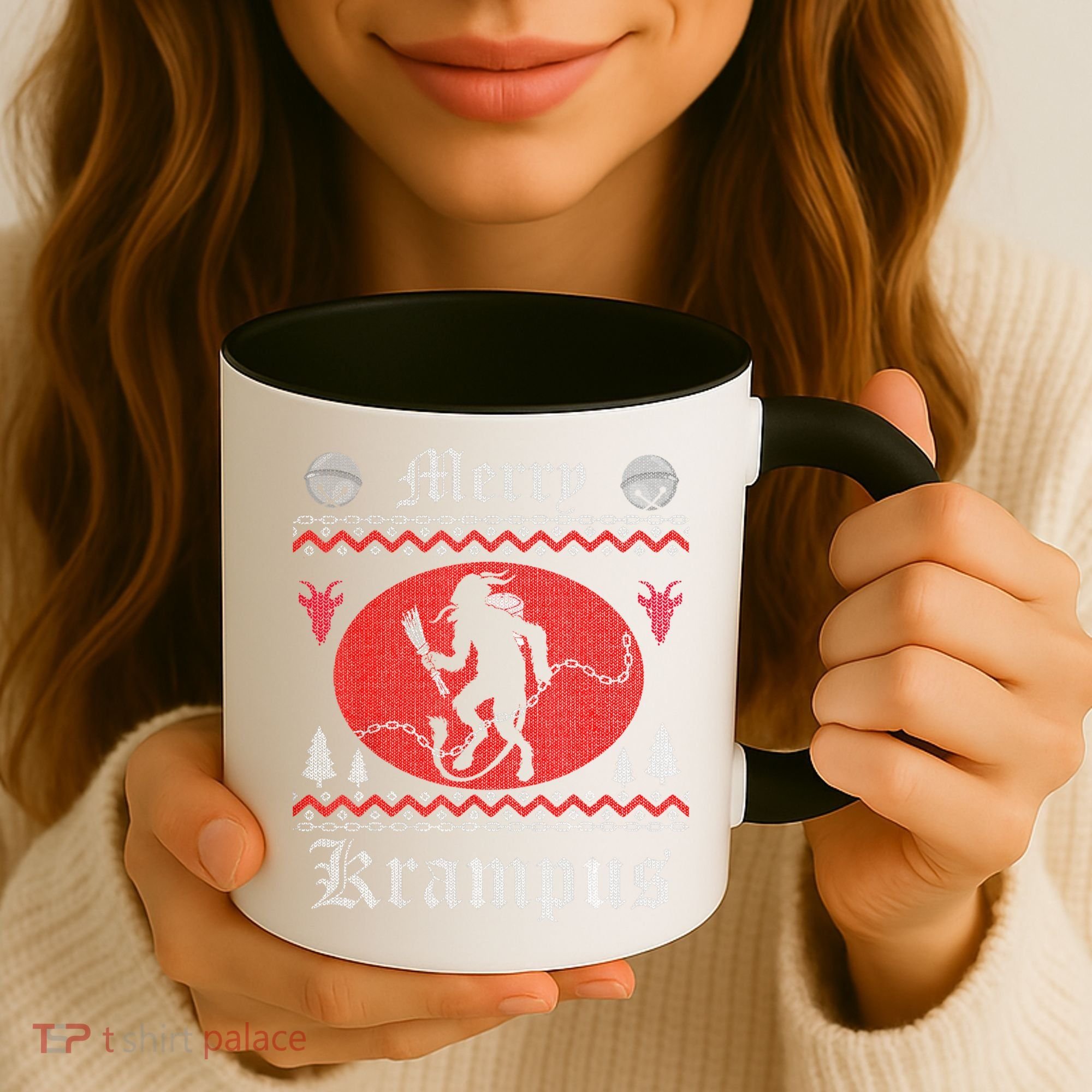 Merry Krampus Christmas Xmas Horror Ugly Sweater Evil Pajama Gift Coffee Mug
