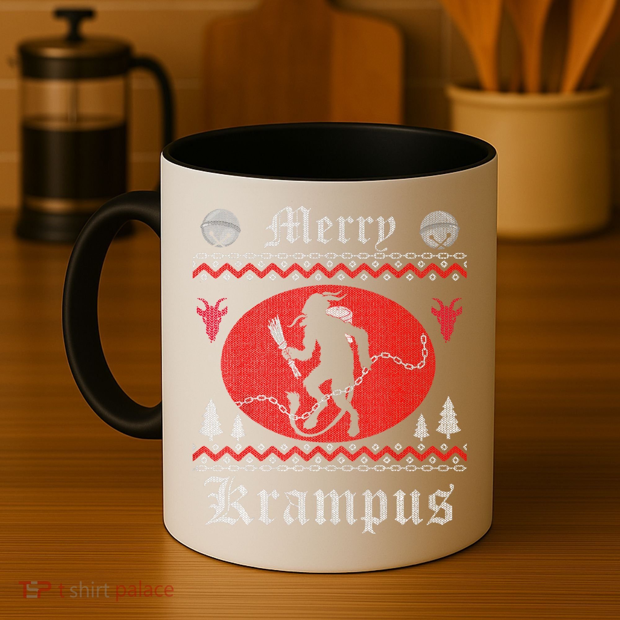 Merry Krampus Christmas Xmas Horror Ugly Sweater Evil Pajama Gift Coffee Mug