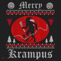 Merry Krampus Christmas Xmas Horror Ugly Sweater Evil Pajama Gift Golf Towel thumb 3