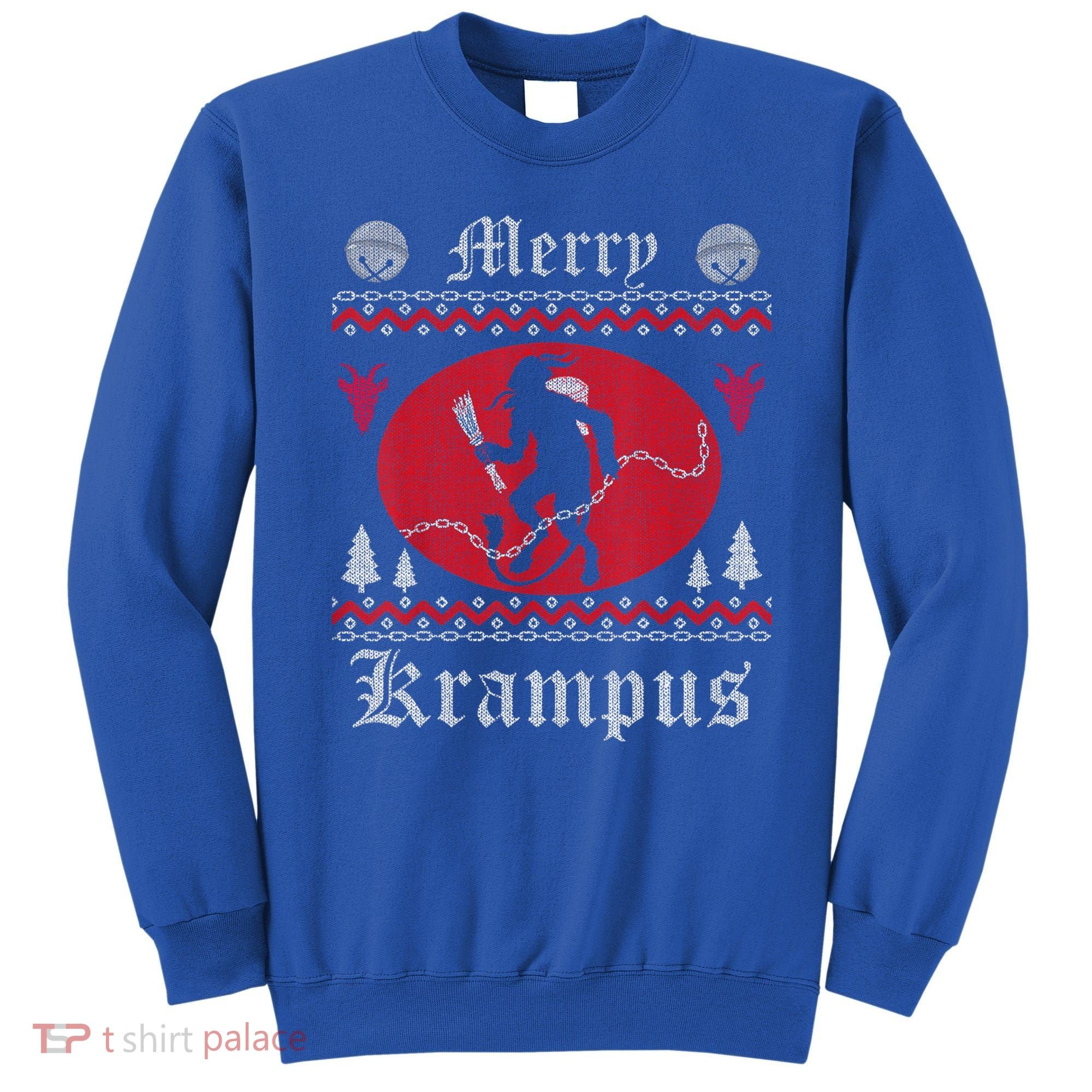 Merry Krampus Christmas Xmas Horror Ugly Sweater Evil Pajama Gift Sweatshirt