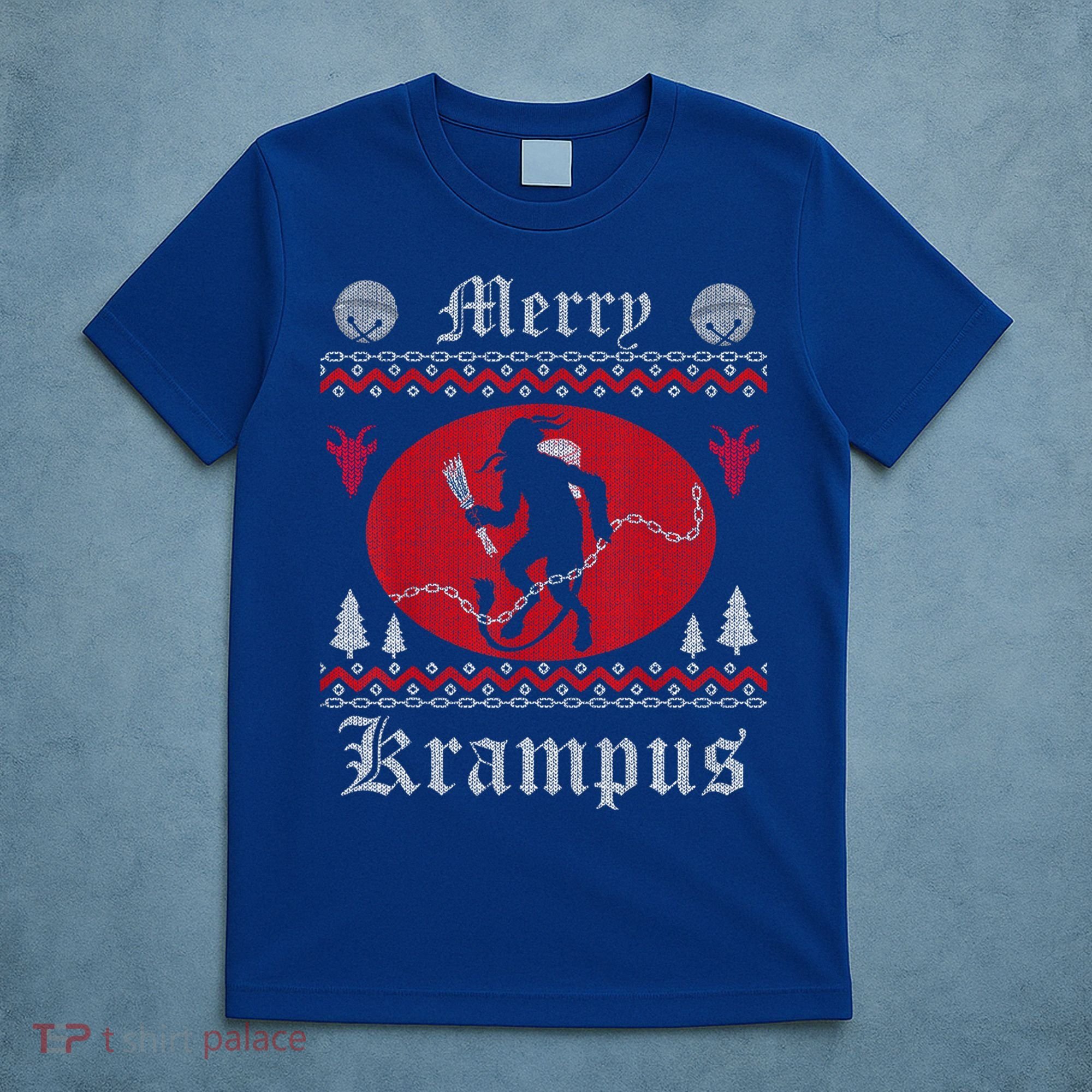 Merry Krampus Christmas Xmas Horror Ugly Sweater Evil Pajama Gift T-Shirt
