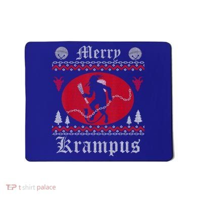 Merry Krampus Christmas Xmas Horror Ugly Sweater Evil Pajama Gift Mousepad
