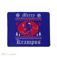 Merry Krampus Christmas Xmas Horror Ugly Sweater Evil Pajama Gift Mousepad thumb 0