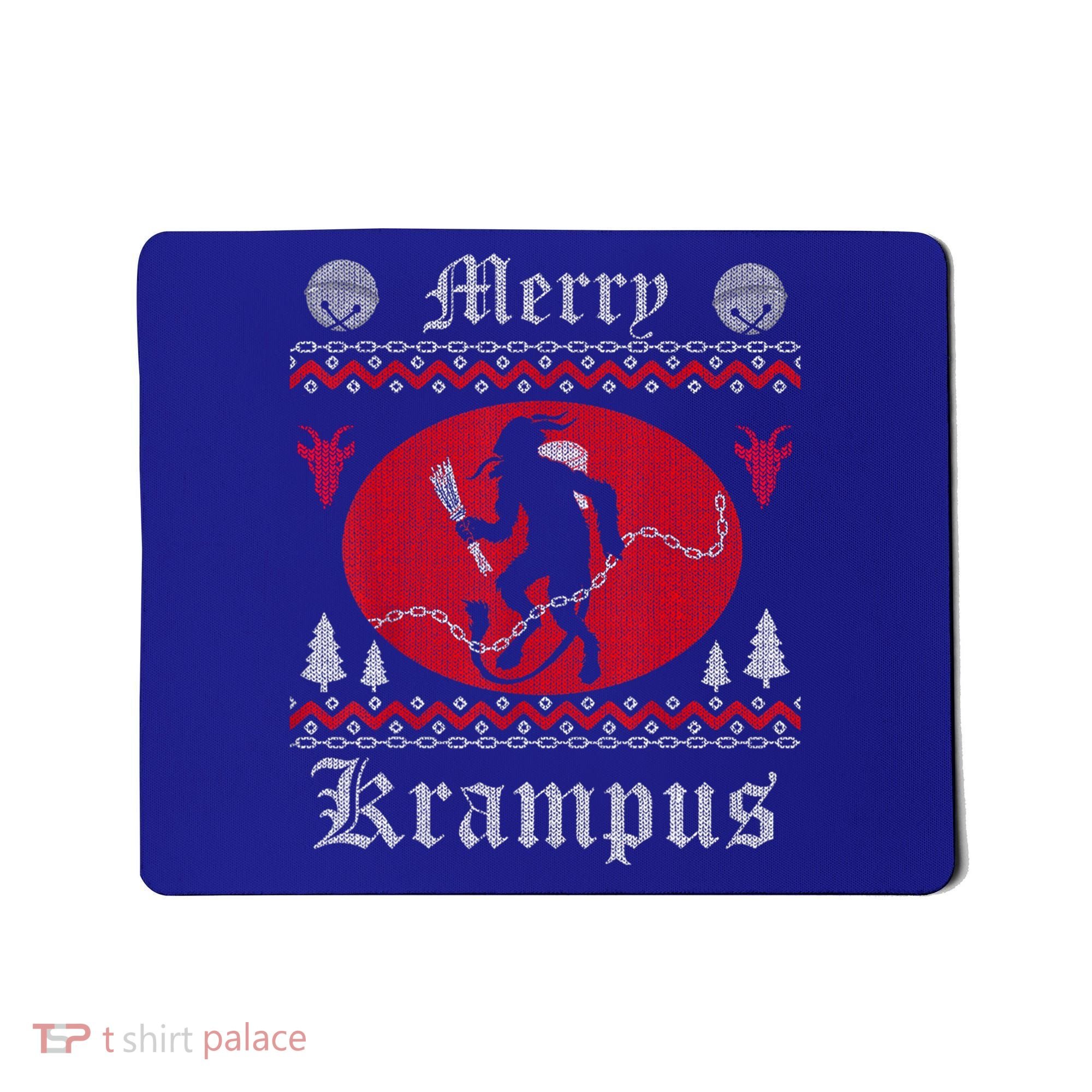 Merry Krampus Christmas Xmas Horror Ugly Sweater Evil Pajama Gift Mousepad