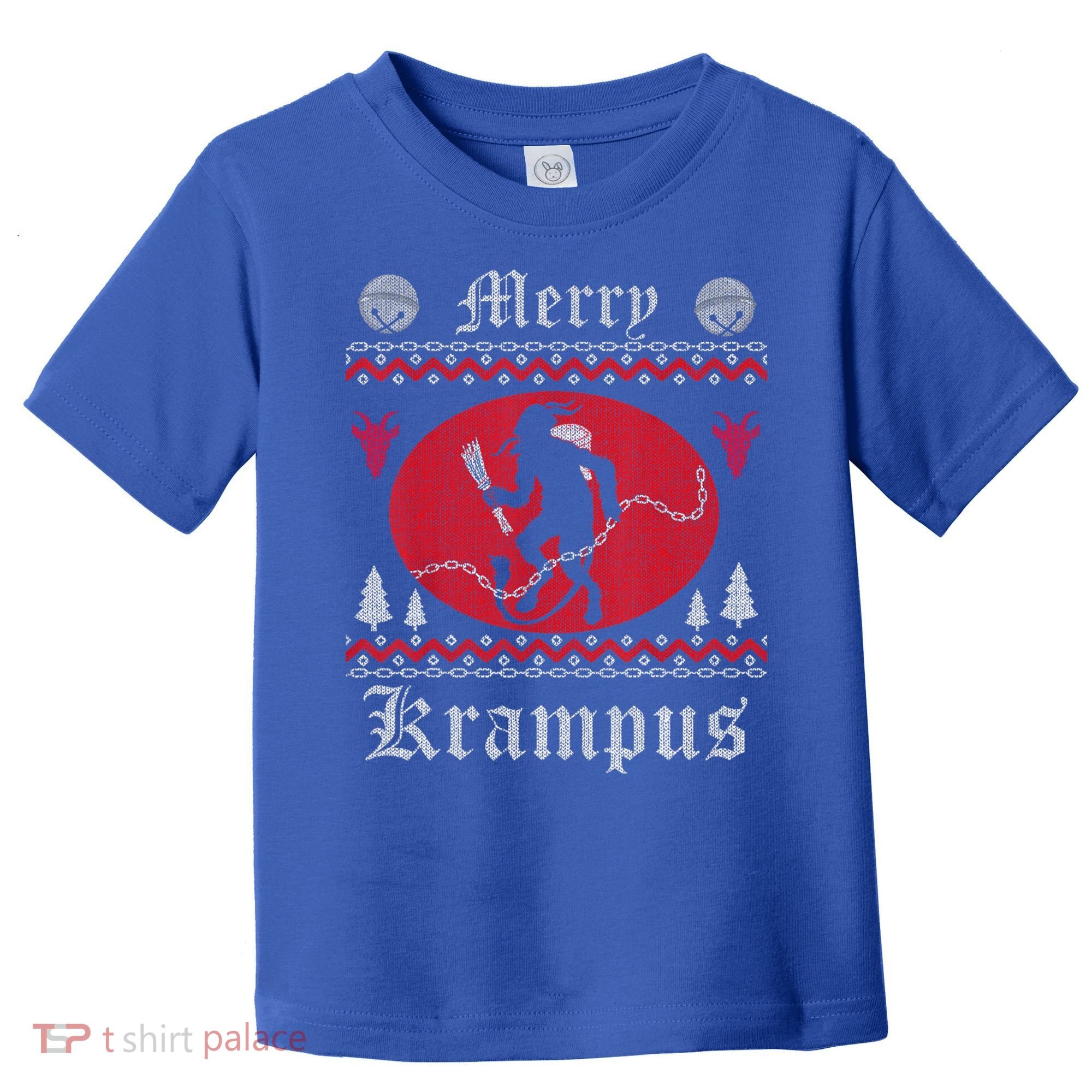 Merry Krampus Christmas Xmas Horror Ugly Sweater Evil Pajama Gift Toddler T-Shirt