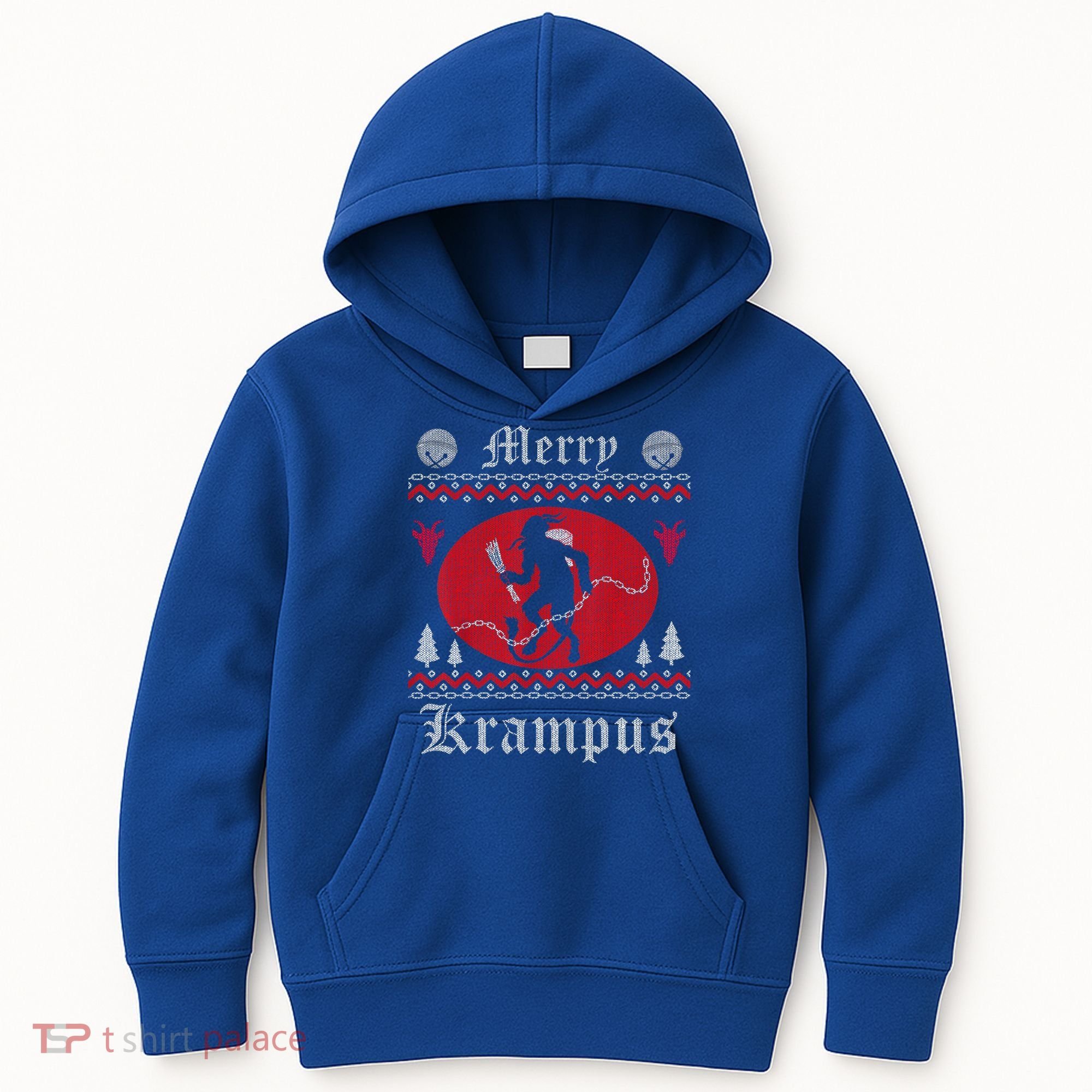 Merry Krampus Christmas Xmas Horror Ugly Sweater Evil Pajama Gift Kids Hoodie