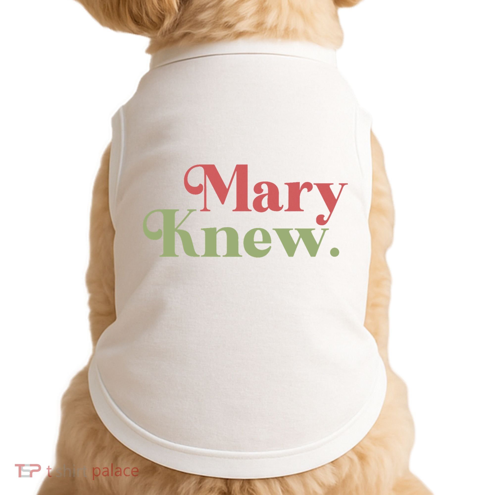 Mary Knew Christmas Doggie Tank