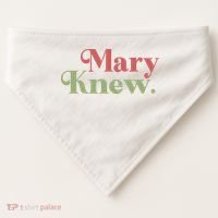 Mary Knew Christmas USA-Made Doggie Bandana thumb 0