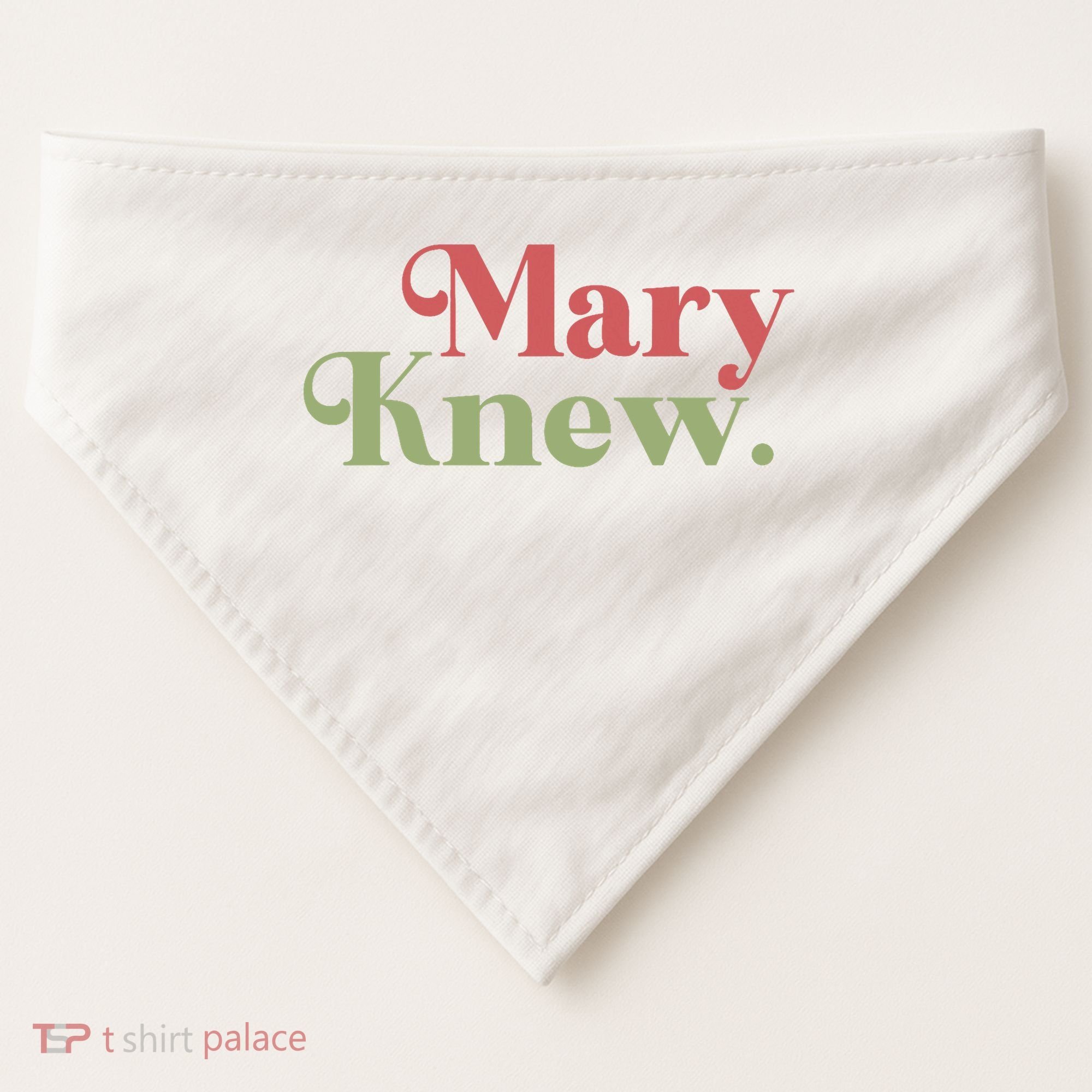 Mary Knew Christmas USA-Made Doggie Bandana
