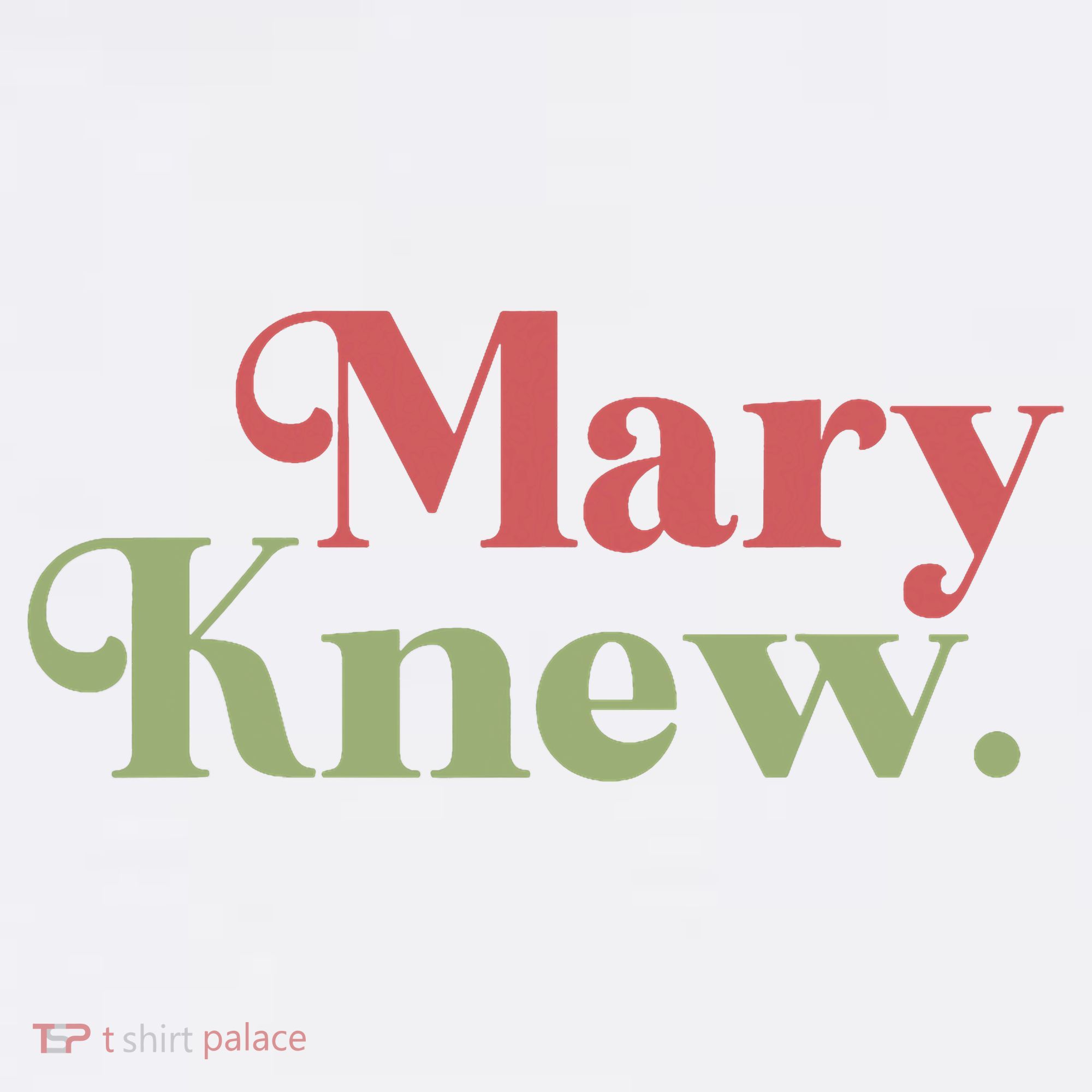 Mary Knew Christmas Apron