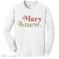 Mary Knew Christmas Kids Long Sleeve Shirt thumb 0