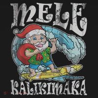 Mele Kalikimaka Christmas Santa Claus Hawaii Surfing Apron thumb 3