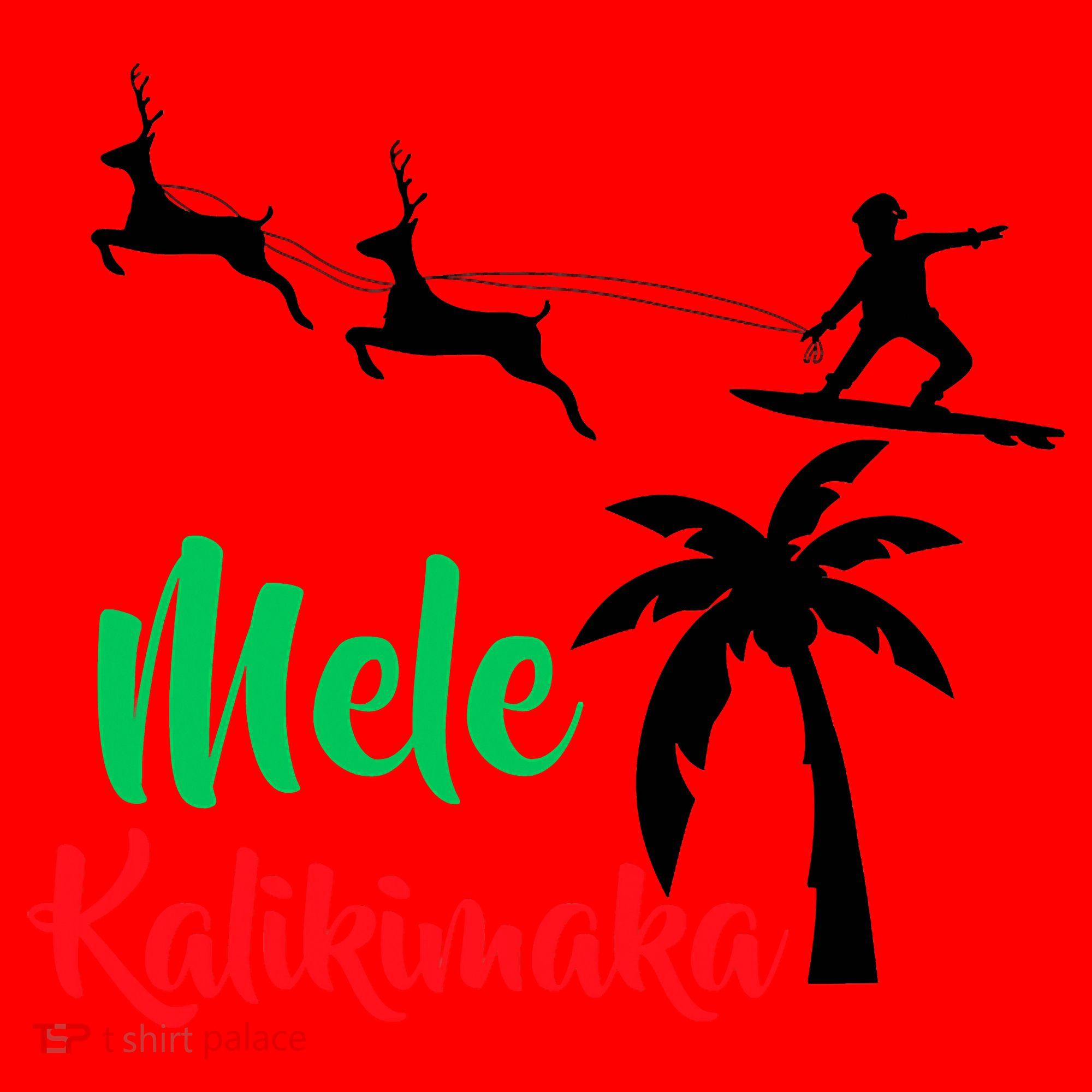 Mele Kalikimaka Christmas Hawaiian Xmas Santa Santa Hat