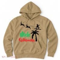 Mele Kalikimaka Christmas Hawaiian Xmas Santa Hoodie thumb 0