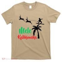 Mele Kalikimaka Christmas Hawaiian Xmas Santa T-Shirt thumb 0