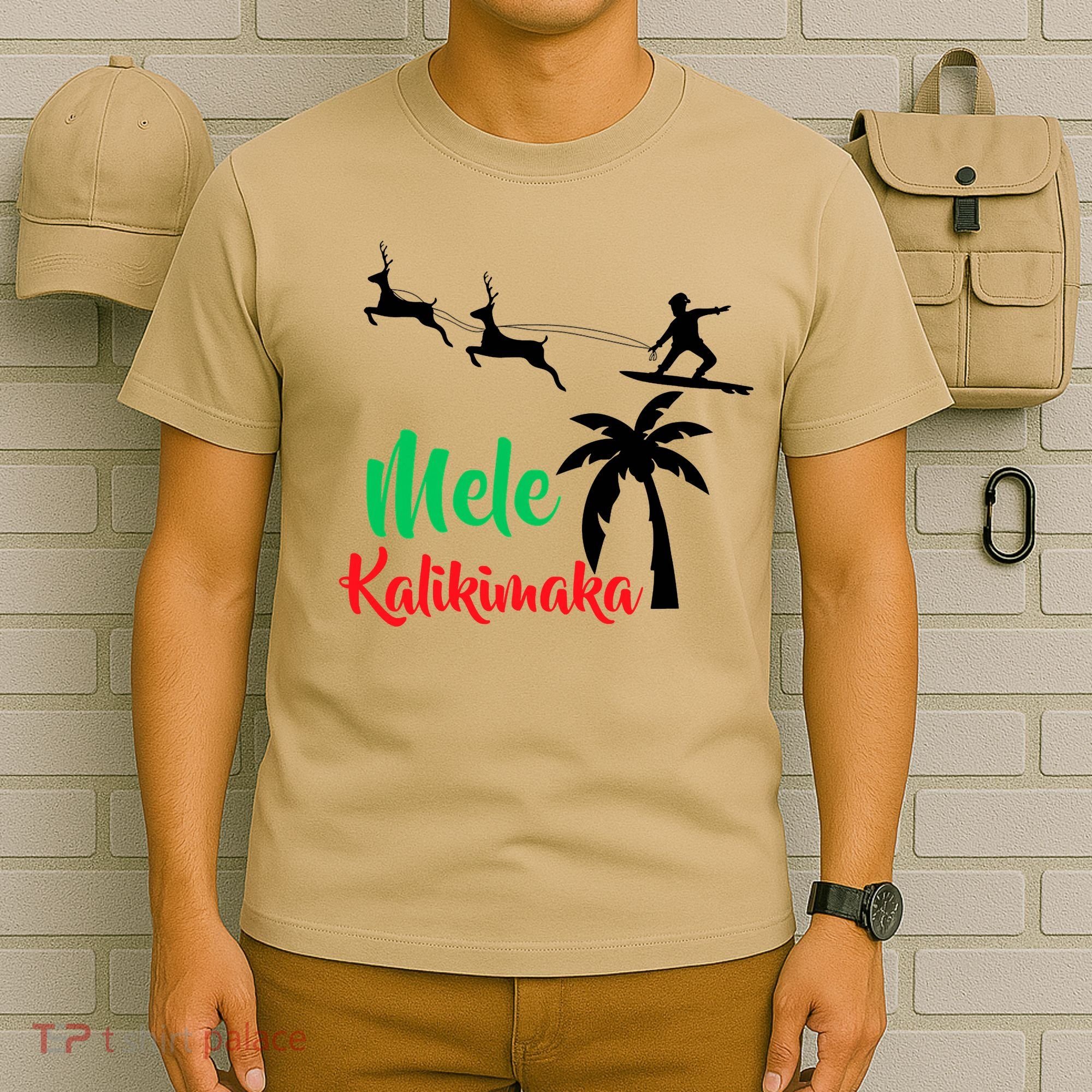 Mele Kalikimaka Christmas Hawaiian Xmas Santa T-Shirt