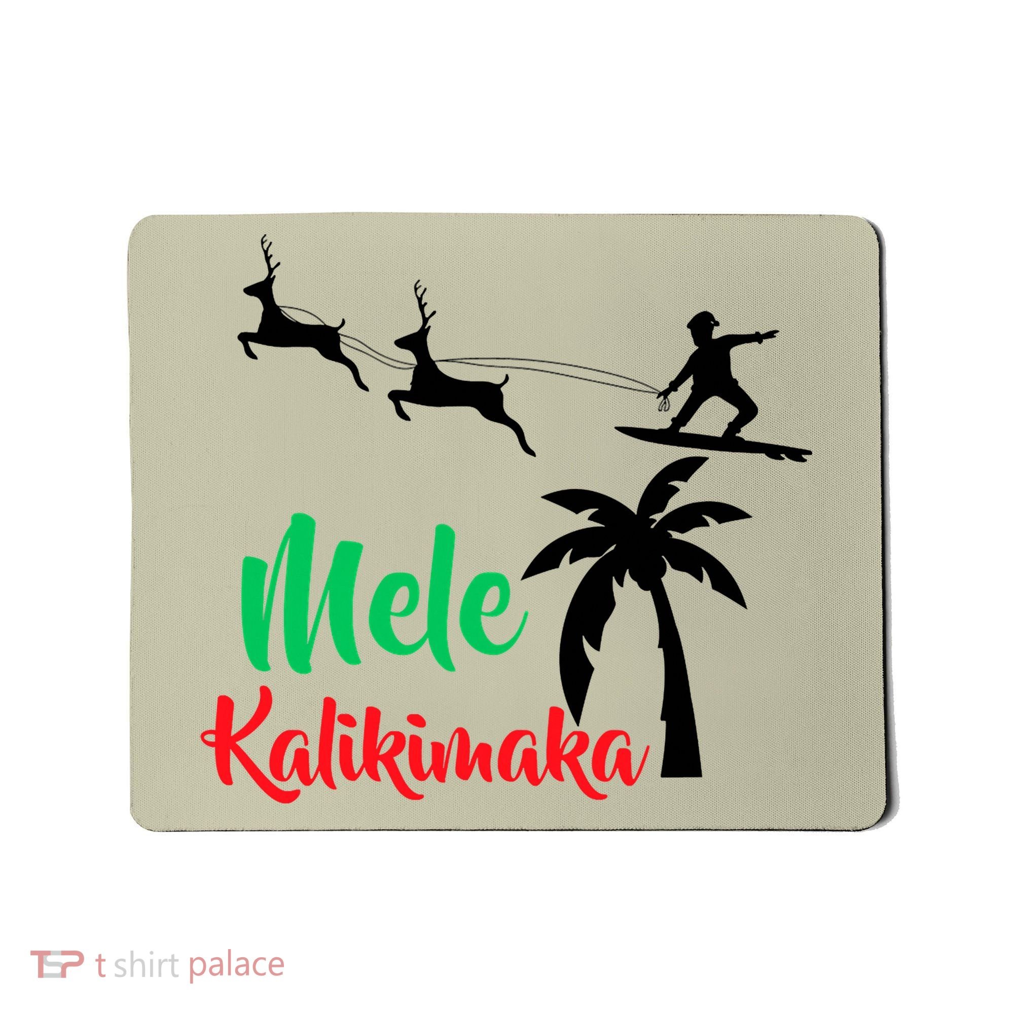 Mele Kalikimaka Christmas Hawaiian Xmas Santa Mousepad