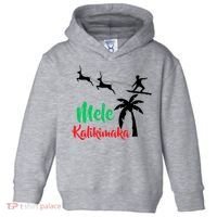 Mele Kalikimaka Christmas Hawaiian Xmas Santa Toddler Hoodie thumb 0