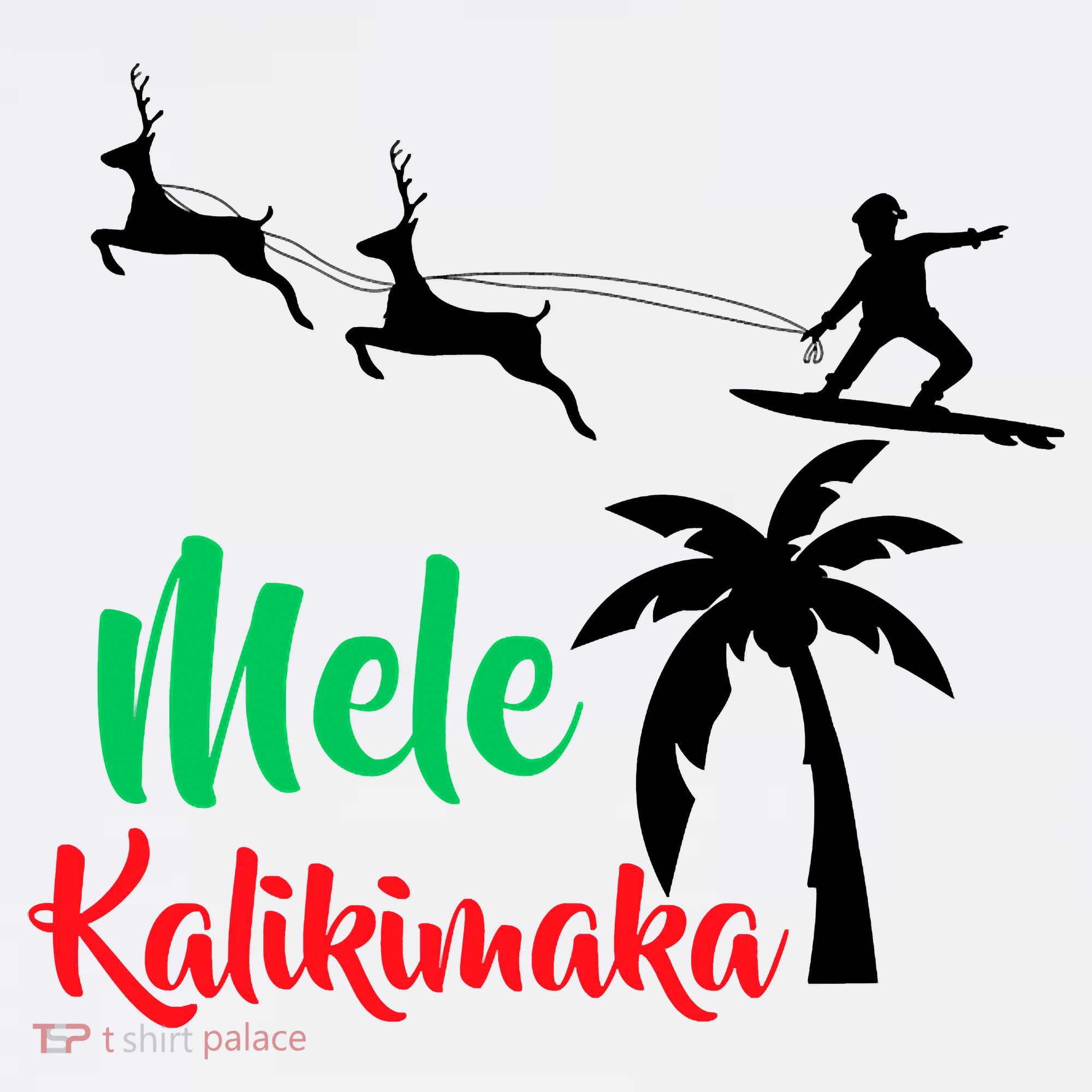 Mele Kalikimaka Christmas Hawaiian Xmas Santa Women's Tank Top